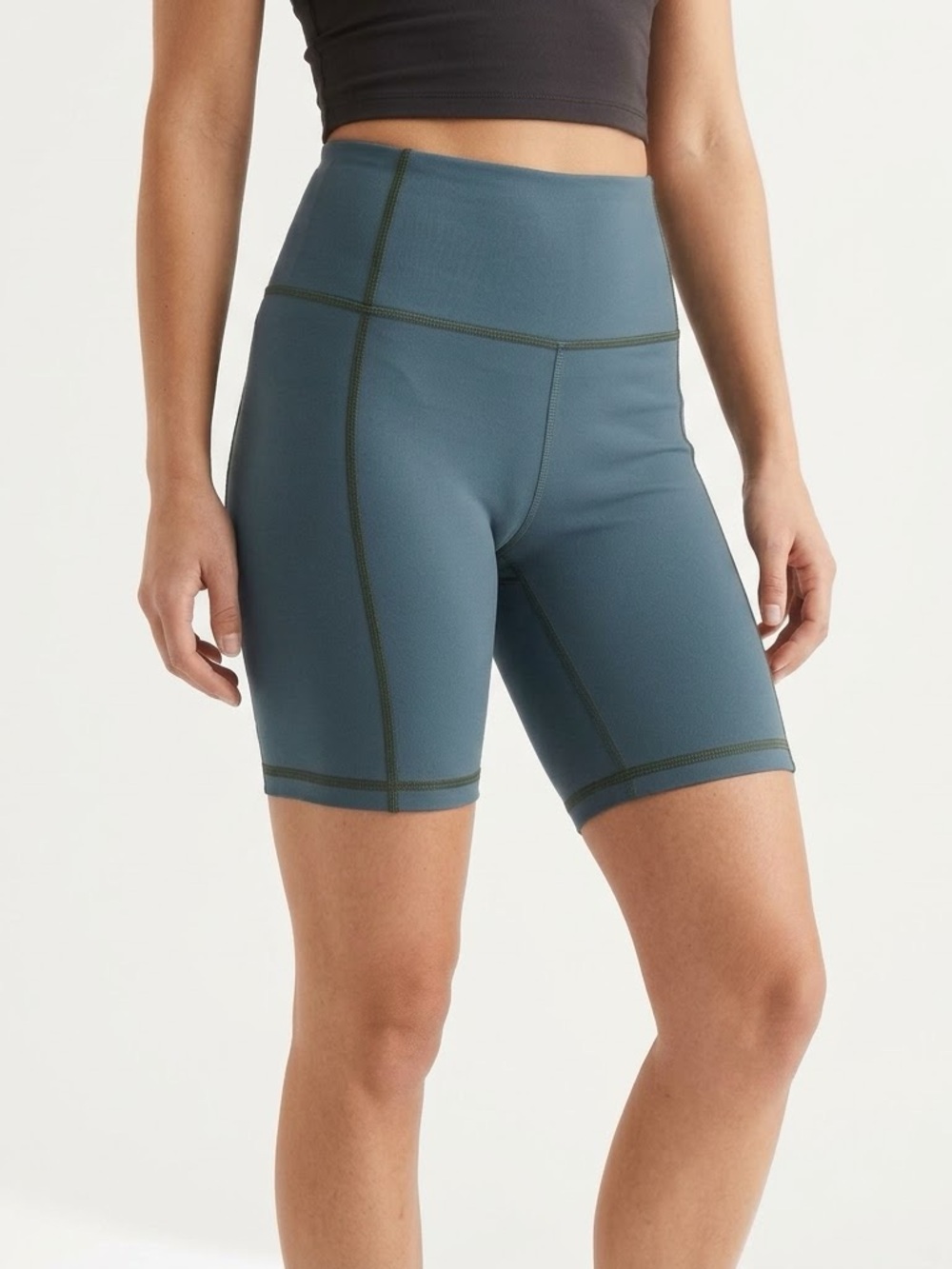 J.Crew High Rise Bike Shorts Womens CloudStretch Soft Moisture-Wicking Bottoms